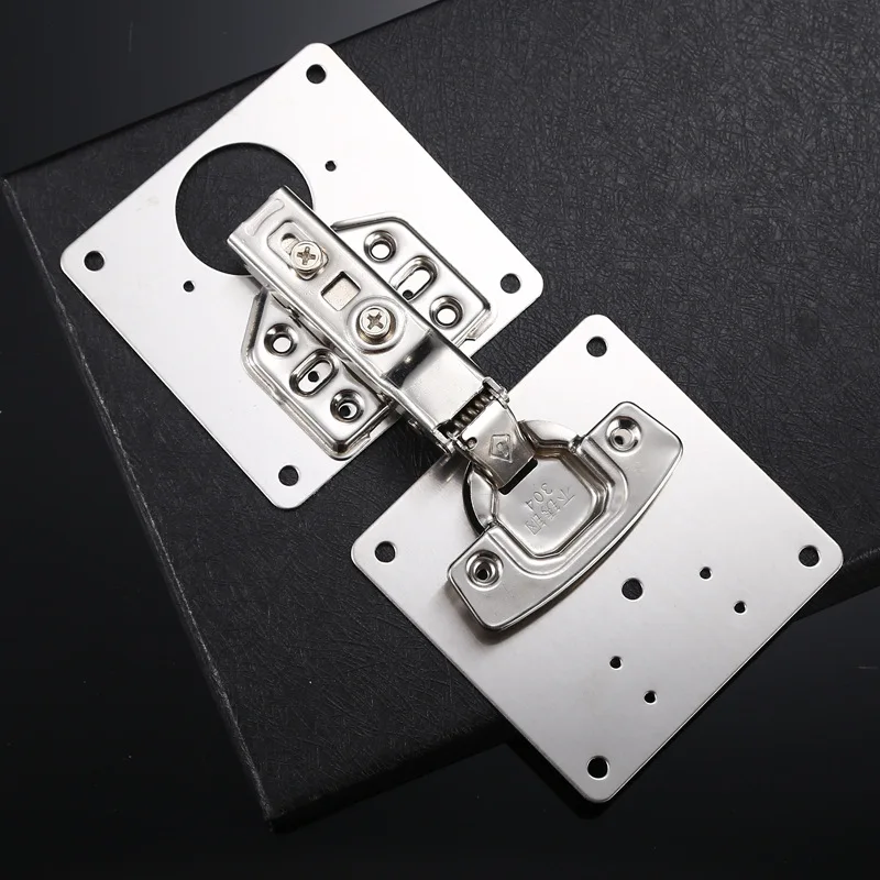 50 Sätze Rost Stahl Schrank tür Scharnier Reparatur platte für Schrank verstärkung Montage für beide Seiten Schäden fest versand kostenfrei Image