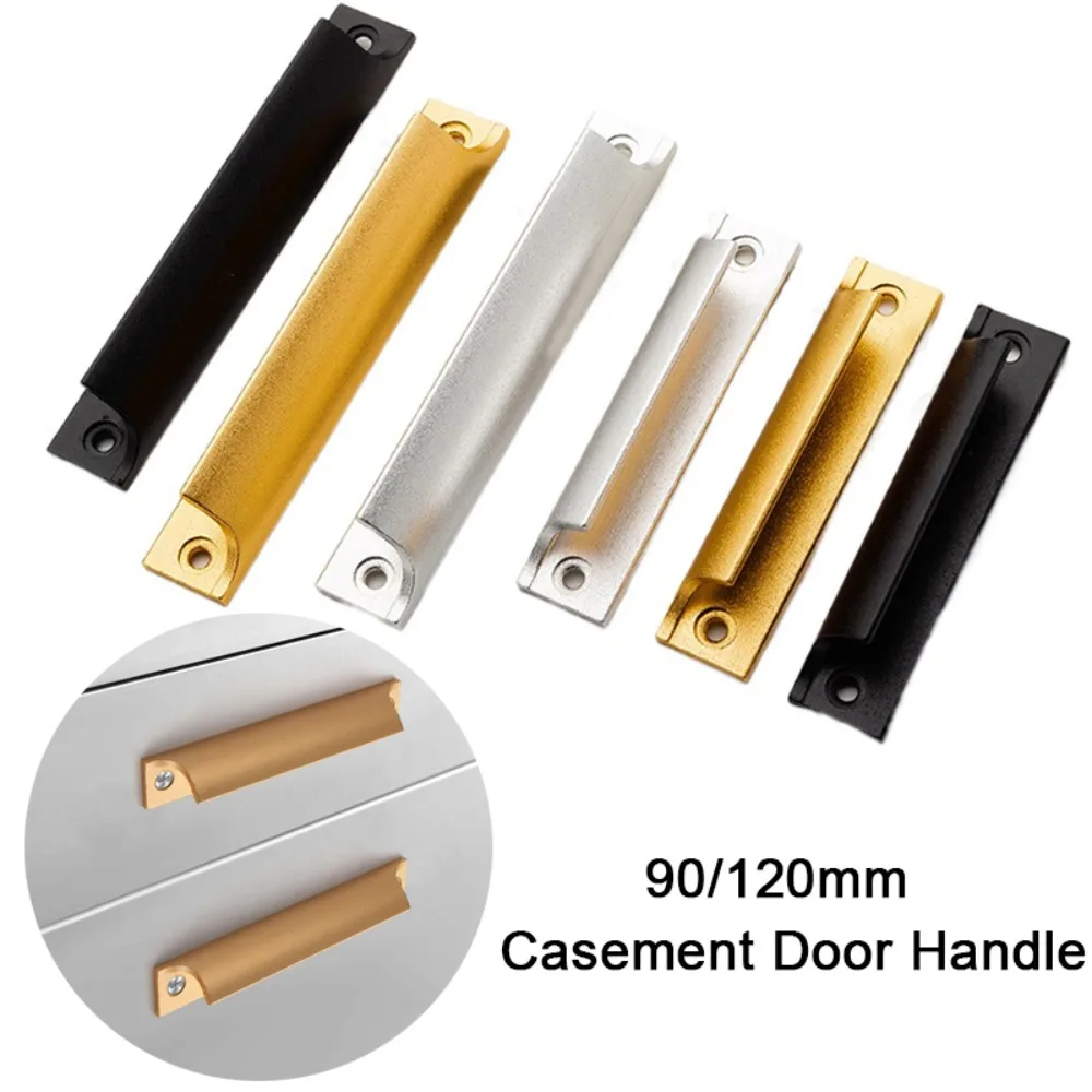 1 Stück 90/120mm Aluminium legierung Bildschirm Türgriff Massivholz Flügel Schrank türgriff für Schrank-/Balkontüren Flügel