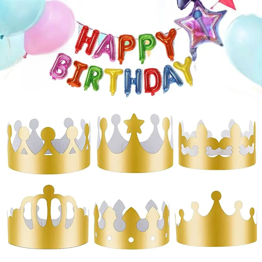 10 teile/satz Kinder Kinder König Krone Erwachsene Geburtstags feier Feier Hut Dekoration Party Kopf bedeckung Image