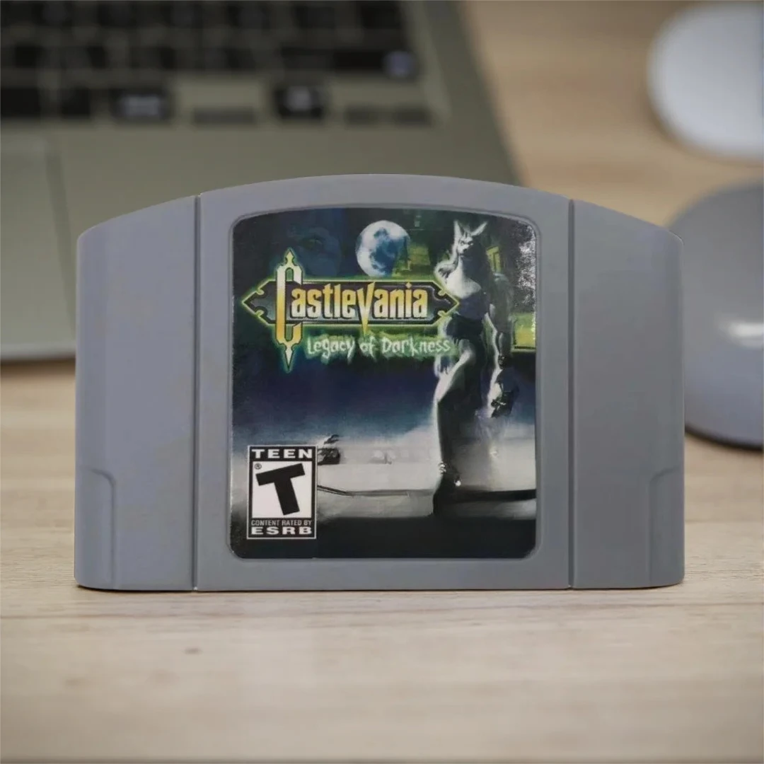 N64-Spielkassette, geeignet für 64-Bit-NTSC-US-Konsole, Castlevania Legacy of Darkness, englische Spielkassette Image