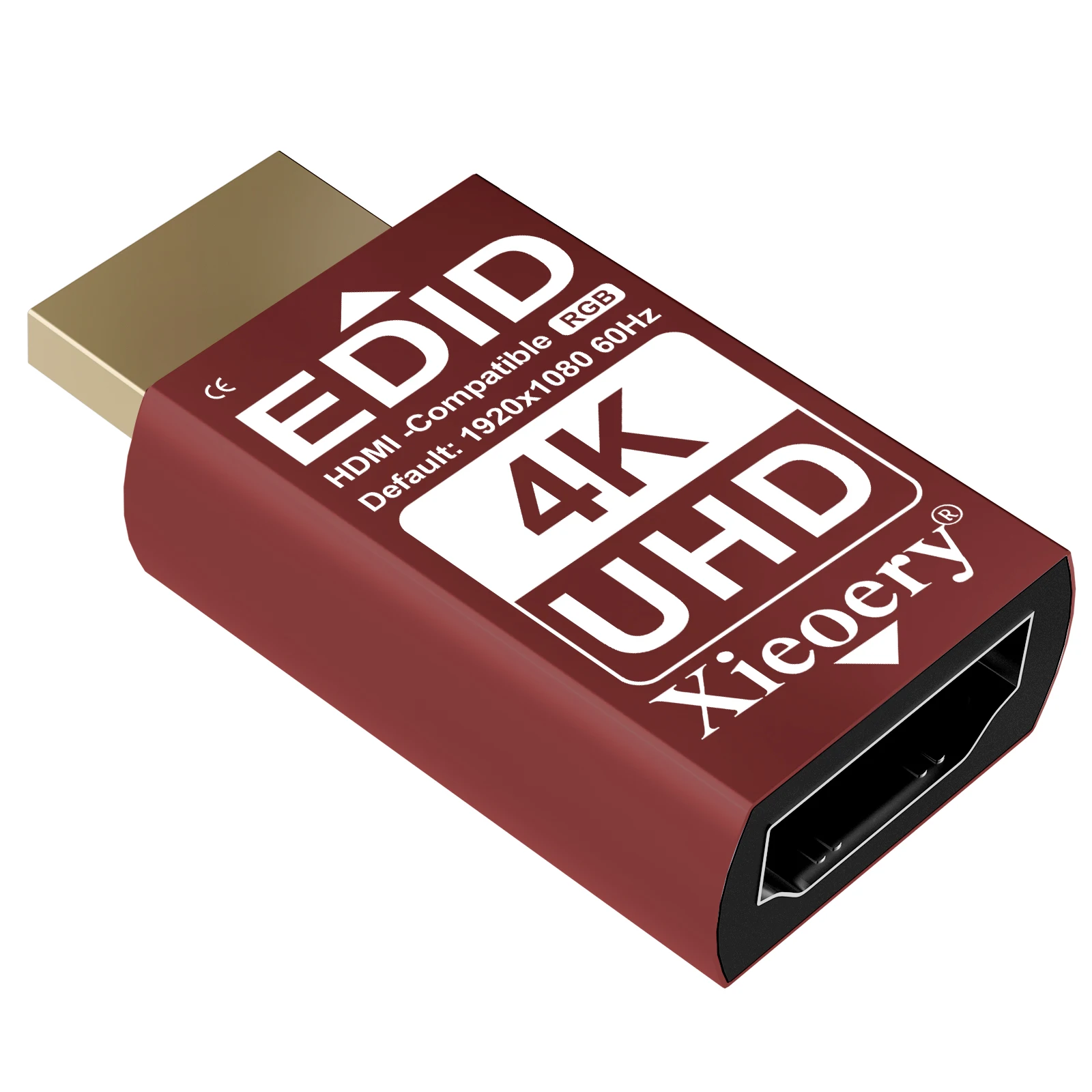 4K HDMI EDID Emulator 3840x2160@60Hz für Remote Desktop/KVM/Headless Server/GPU Rigs, Stabile Ausgabe & Multi-Res-Unterstützung Image