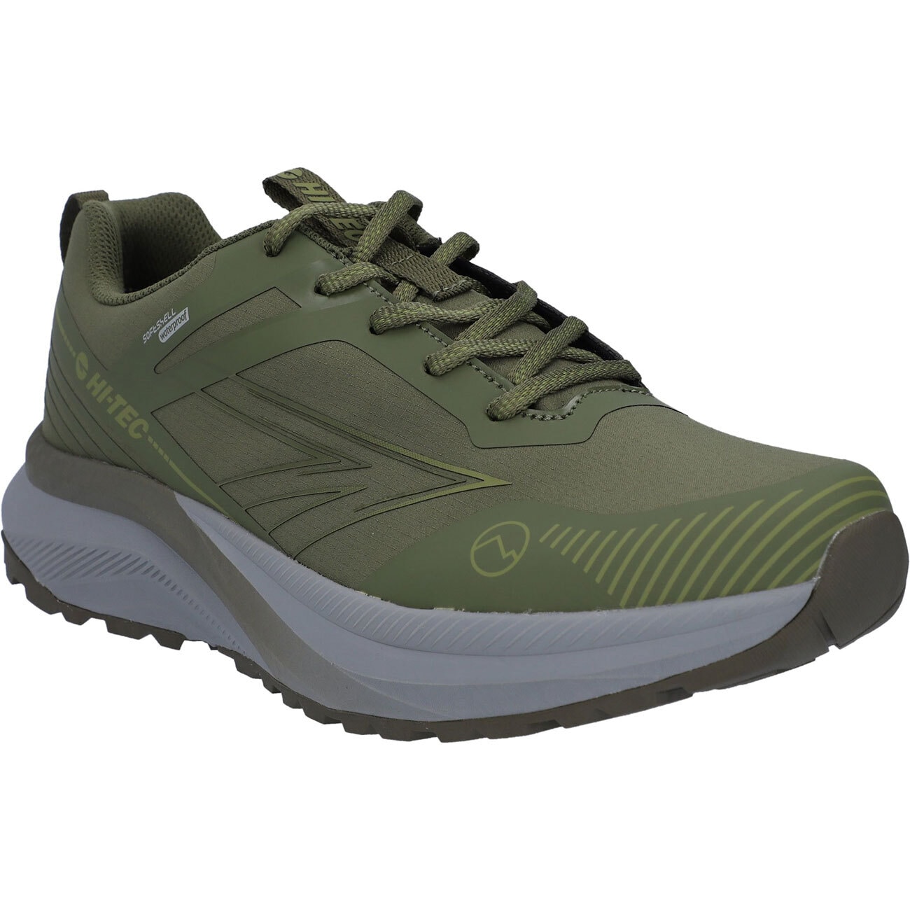 Wanderschuh HI-TEC "Hi-Tec-Schuhe Speedshell Low WP", Herren, Gr. 46, Normalschaft, capulet olive, olive night, TEXTILIEN/SONSTIGES, Schuhe Wanderschuh