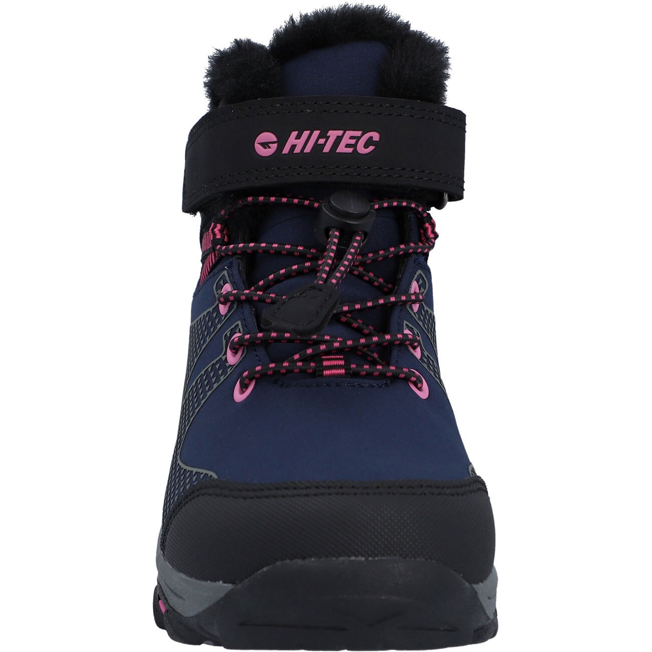 Wanderschuh HI-TEC "Hi-Tec Stiefel Jackdaw WP JRG Insulated", Kinder, Gr. 37, Normalschaft, marineblau, dunkelgrau, magenta, 56% Textil, 44% Synthetik 100% Textil 90% EVA/10% Textil 100% Synthetik, Schuhe Wanderschuh