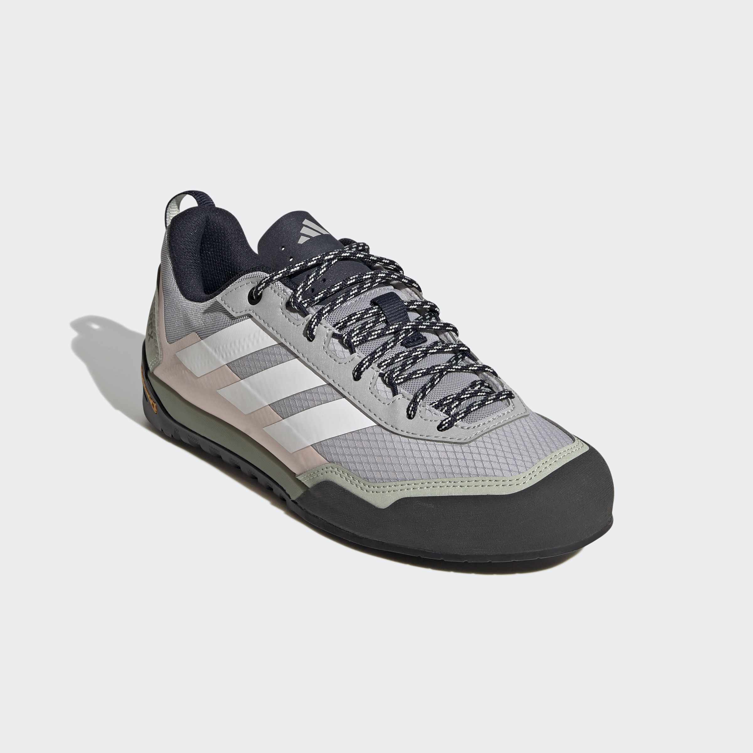 Wanderschuh ADIDAS TERREX "SKYCHASER SOLO ZUSTIEGS", Damen, Gr. 41, sanftes weiß, legend ink, halo grün, Gummi, Synthetik, Textil, Schuhe Wanderschuh