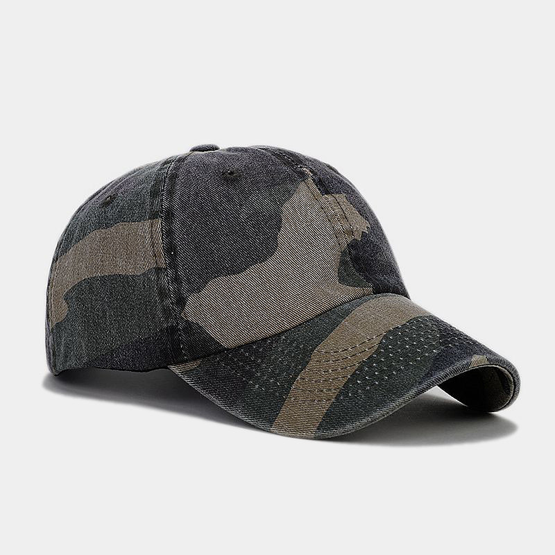 Men's Baseball Cap White Yellow Cotton Blend Printing Sports Outdoors Casual Military Casual Daily Outdoor Camouflage Sun Sun Protection
