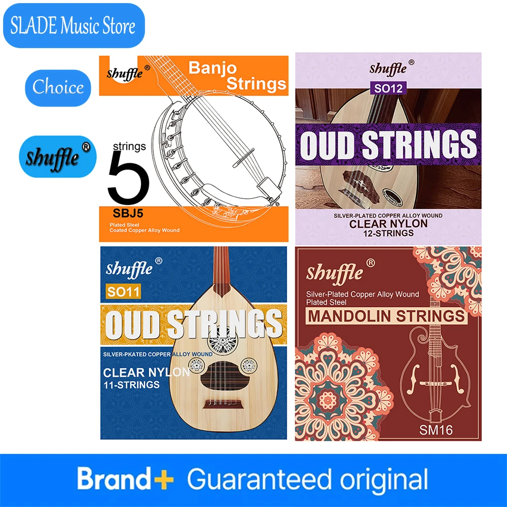 Shuffle Banjo/Mandolin/Oud Strings 4/5/11/12 String Silver Plated Copper Alloy String Categories Professional Strings Accessory