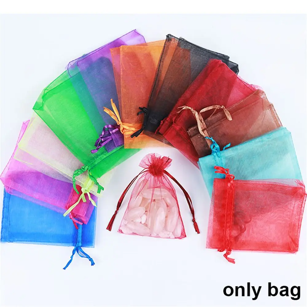 50 teile/paket bunte Candy Box Hochzeits feier Geschenk beutel Schmuck beutel Verpackung schiere Organza 9x12cm Image