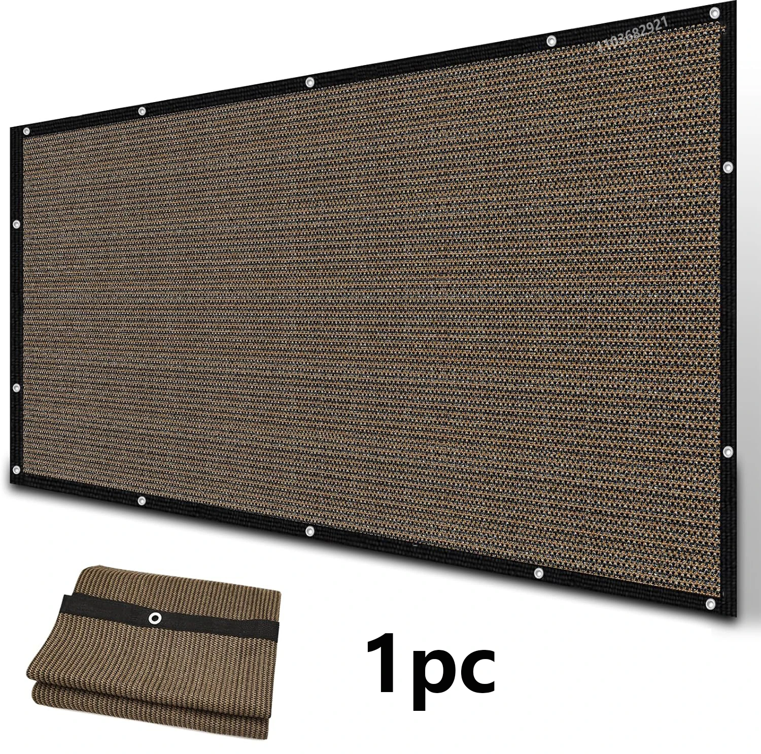 Braune Beschattungsrate, UV-beständiger Pavillon, Garten, Balkon, Garten, Gewächshaus, saftiges Schwimmbad, Sonnenschutz Image
