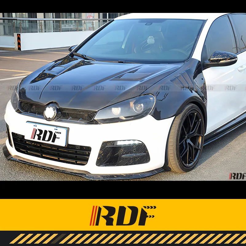 Adatto per VW GOLF 6 MK6 GTI R20 R Fibra di carbonio modificata EXOT Labbro anteriore Paraurti anteriore Spoiler Labbro Mento Labbro inferiore
