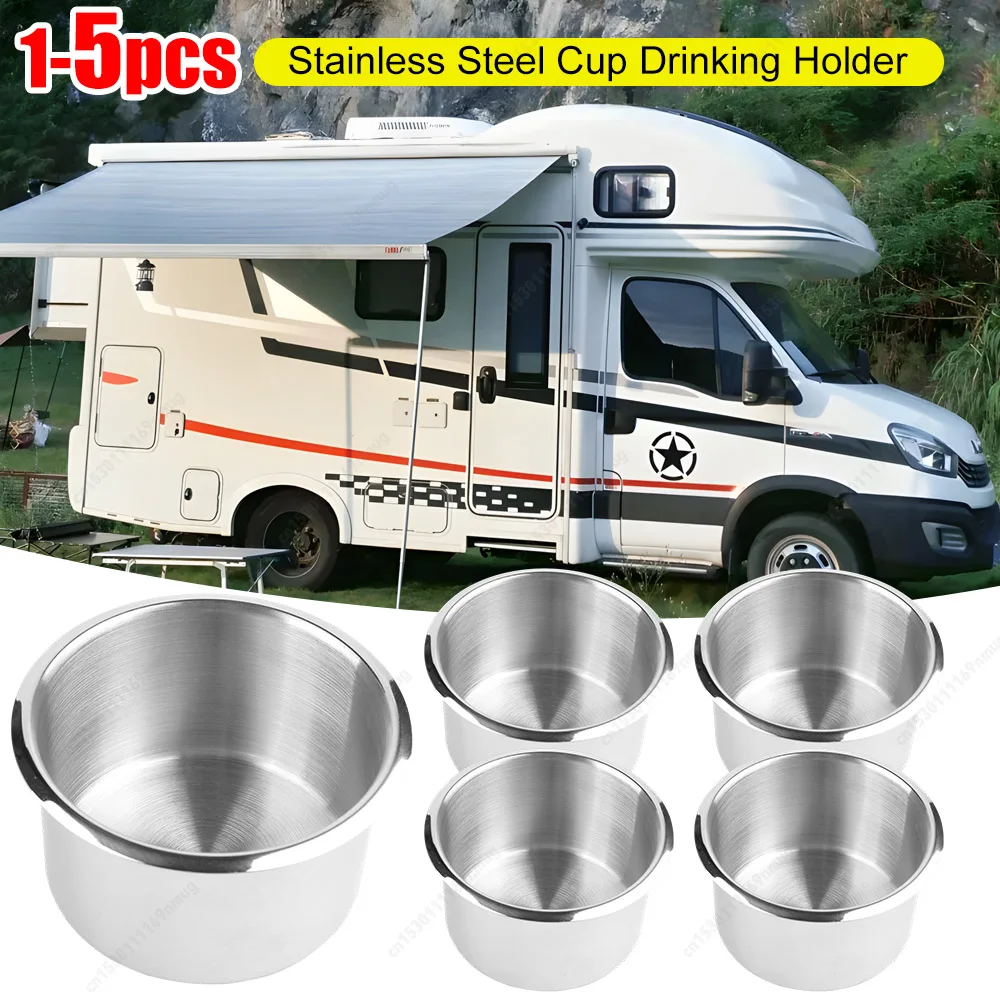 1-5PCS 200ML Edelstahl Becher Kaffee Tasse Doppel Wand Edelstahl Anti-Wärme Anti-Verbrühungen tasse Outdoor Metall Trinkbecher Image