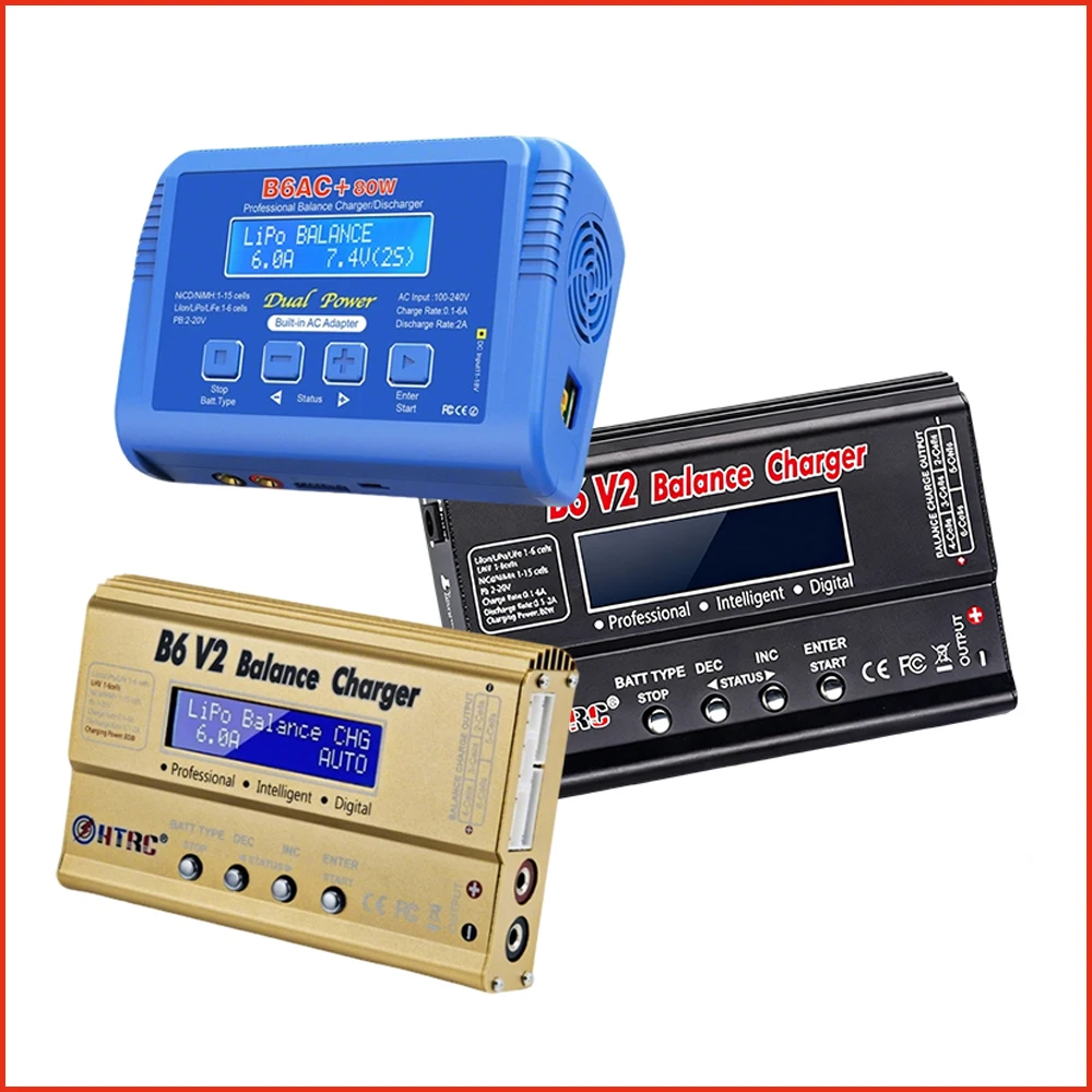 HTRC Imax B6AC/B6V2 B6 V2 80W Professionelles Digitales Akku-Ladegerät/Entladegerät Image
