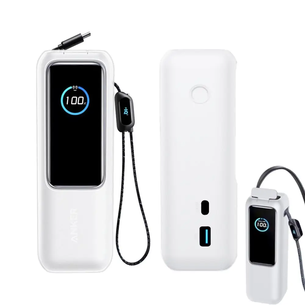 Stoßfeste Silikonhülle, weiche tragbare Schutzhülle, staubdichte Tragetasche für Anker Zolo Power Bank (25000 mAh, 165 W), Reisen Image