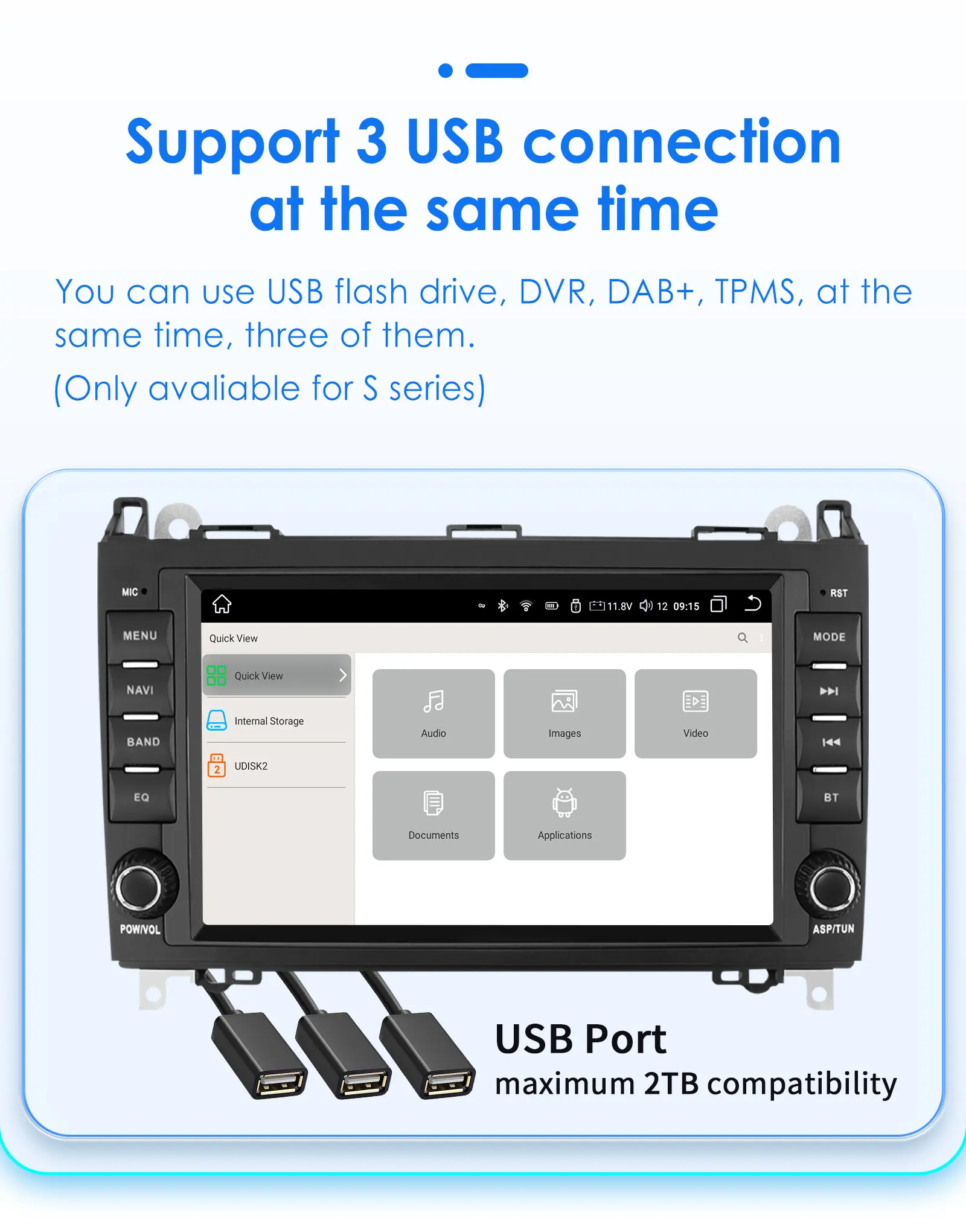 Hizpo 8 "Carplay Android Auto Radio Für Mercedes Sprinter Benz B200 Vito W639 Viano B Klasse W169 W245 W209 multimedia 2Din 7862 Image