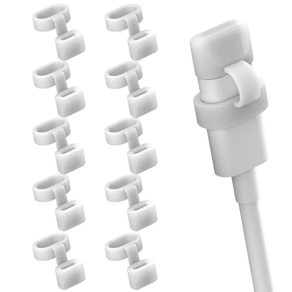 10Pcs Weiche Silikon Typ-C Kabel Staub Stecker Abdeckung Staubdicht Langlebig Daten Linie Schutz Kappe Anti-verloren lade Port Staub Stecker Image