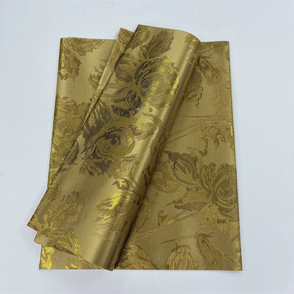 Afrikanisches sego headtie hochwertiges gele ipele in gold nigerian Wraps Turban Schal 2 Stück pro Packung Image