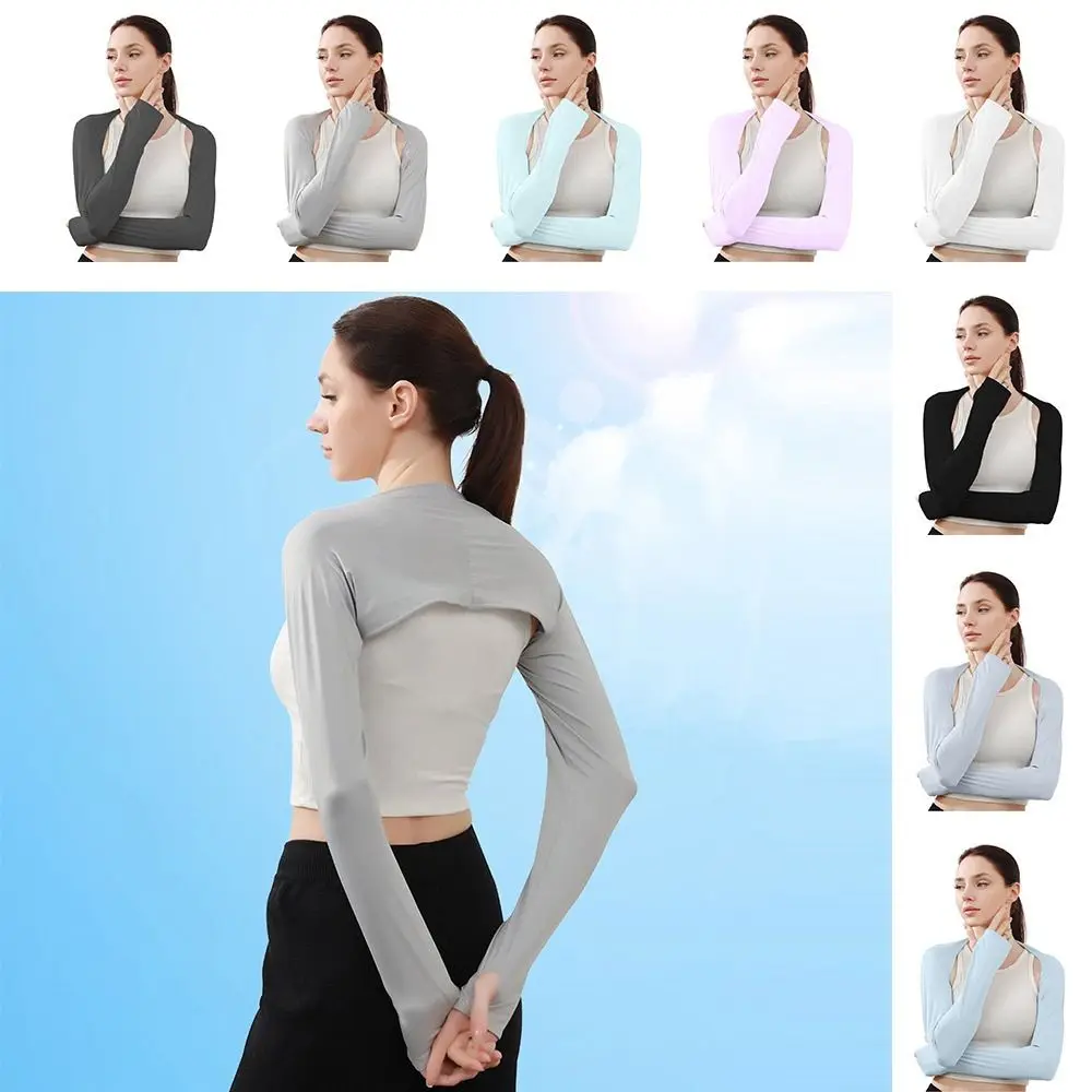 Sommer Sonnenschutz Schal Raglan Ärmel multifunktion ale Golf Sport Arm Ärmel offene Abdeckung Outwear Schulter Strand tuch Image