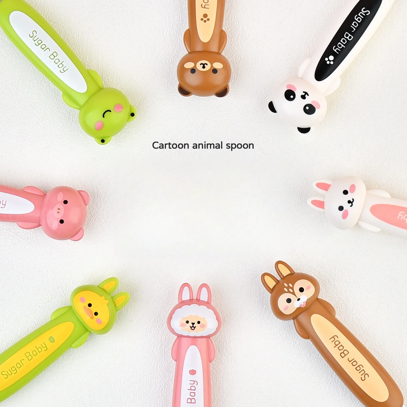 Besteck Cartoon Kinder Löffel Set Kinder Dessert Löffel Kinder Kleine Werkzeug Fütterung Kinder Geschirr