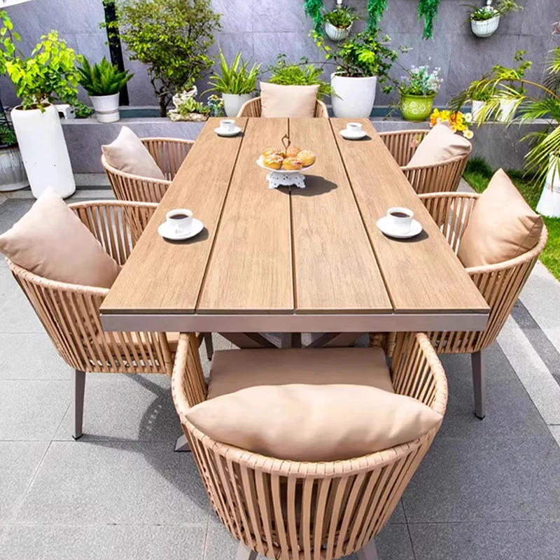 Set da tavolo esterno Set di mobili da giardino con tappezzeria Set di mobili da giardino con poltrona Set da salotto per bambini Boho Mobili da giardino