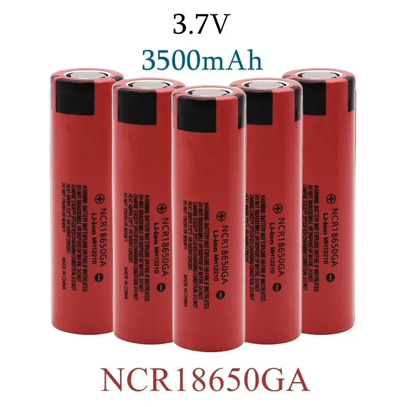 100 % neue Original NCR 18650GA High Decharge 3,7 V 3500 mAh 18650 wiederaufladbare Batterie Taschenlampe Flat-Top-Lithium-Batterie Image