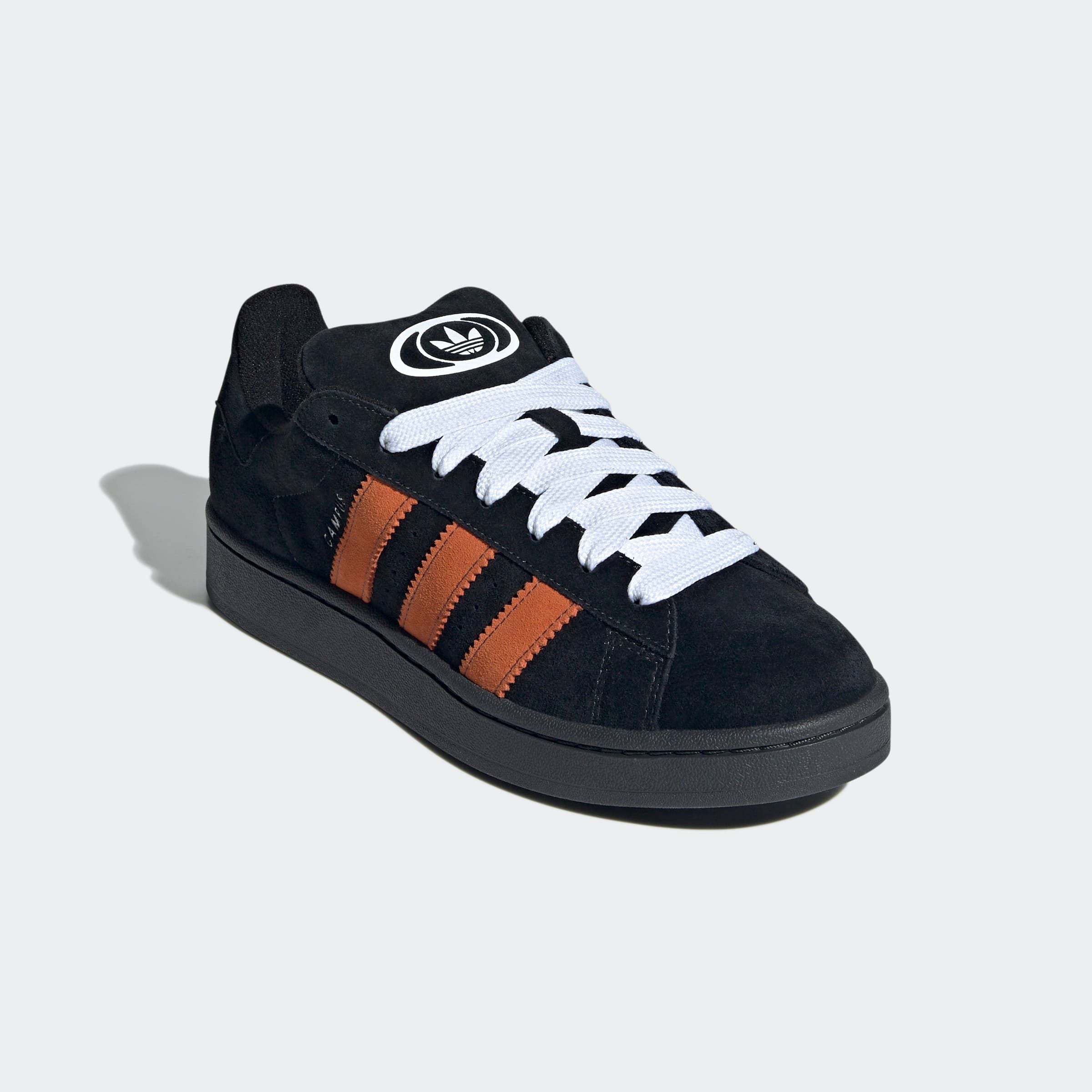 Sneaker ADIDAS ORIGINALS "CAMPUS 00S", Herren, Gr. 42,5, grau (carbon, orange, cloud weiß), Leder, Schuhe Sneaker