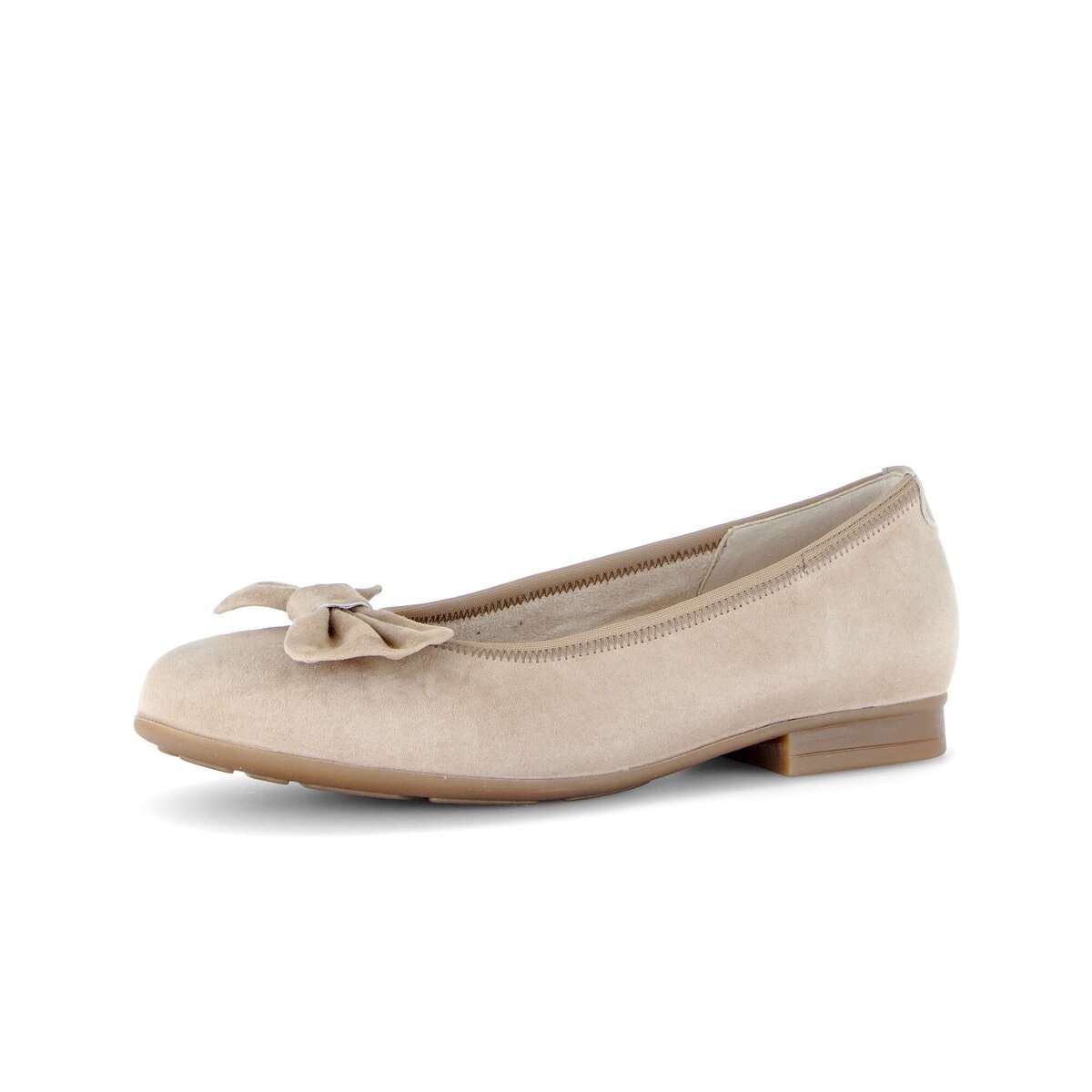 Ballerina GABOR "Eleganter Ballerina", Damen, Gr. 41, beige, Schuhe Ballerina