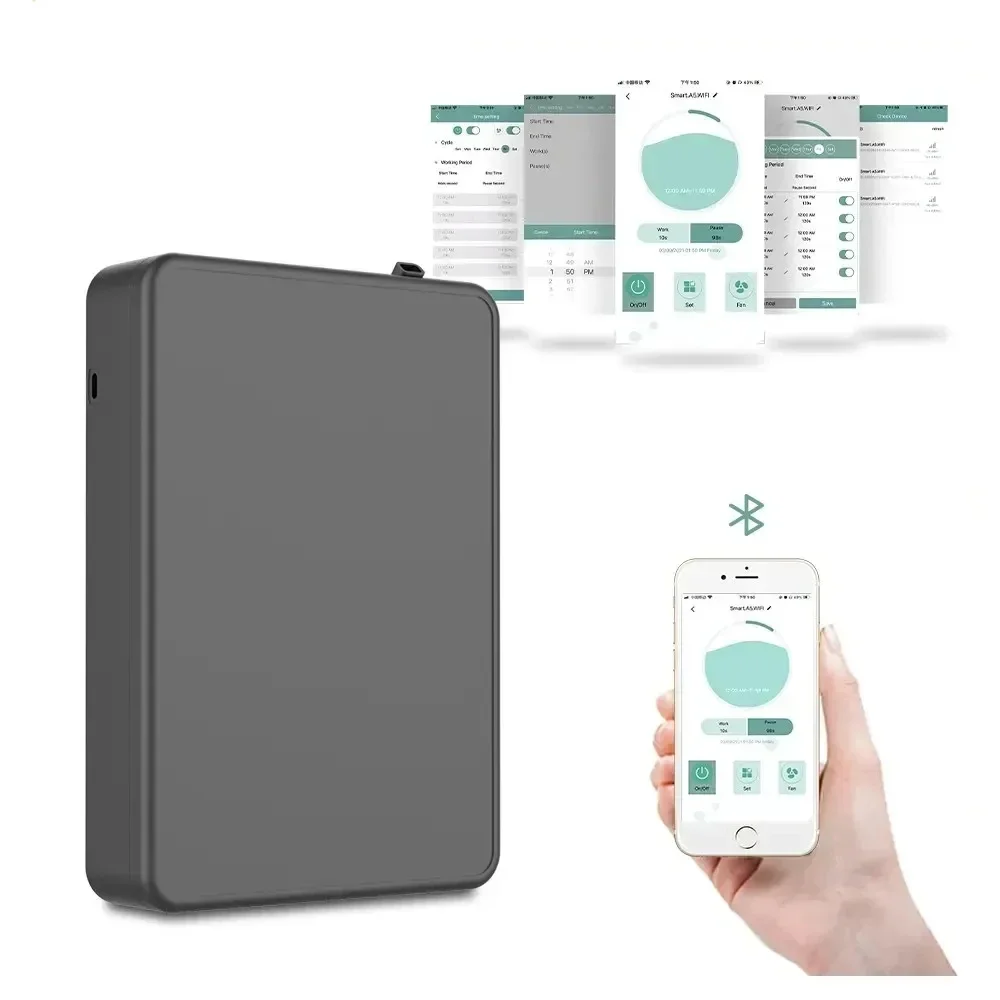 Copertura 500m zircone diffusore di olio essenziale intelligente controllo App Bluetooth diffusore di aromi a parete macchina per profumo per la casa dell'hotel
