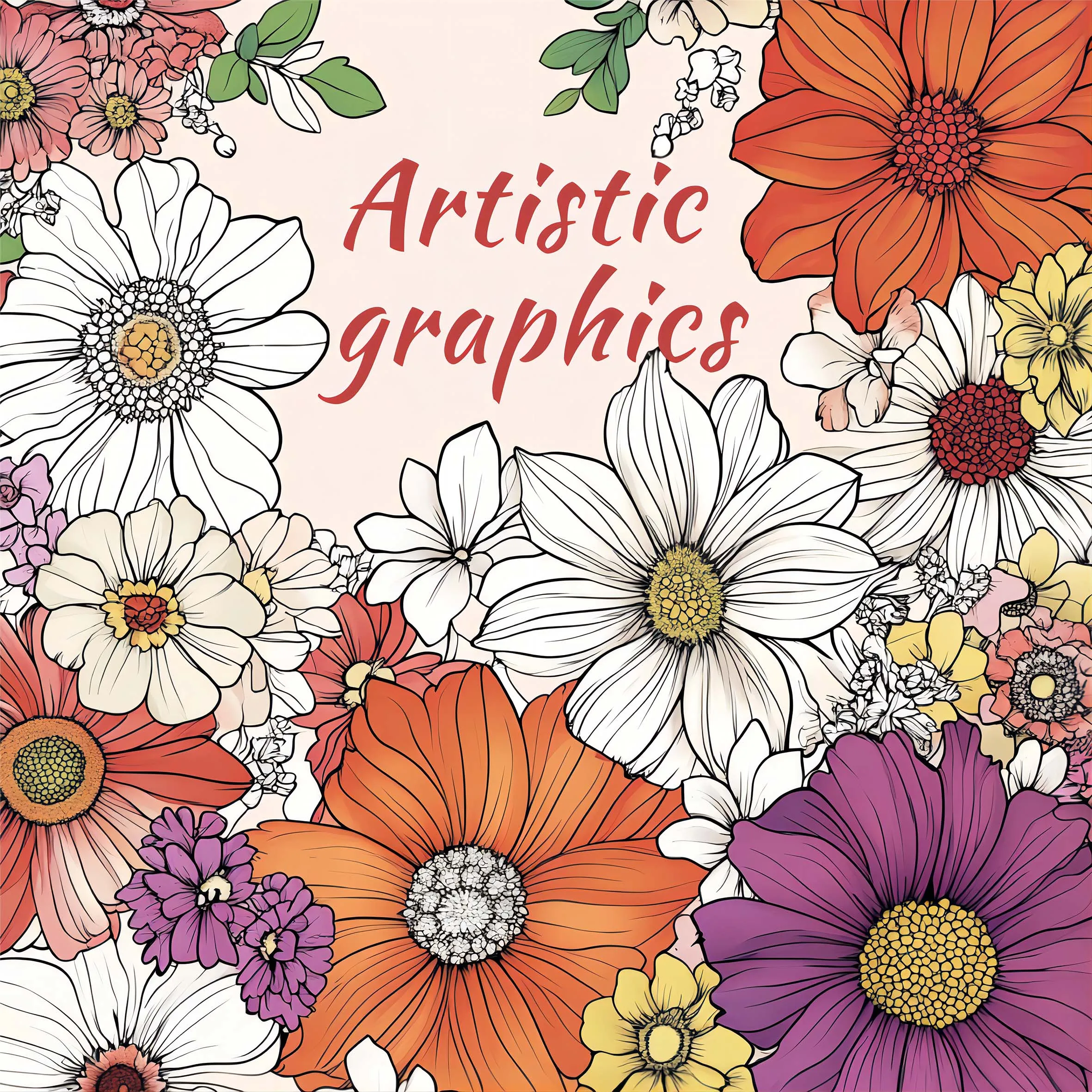 1pc Kunst Malbuch 24 Seite Künstlerische Grafiken Blume Für Geburtstag Party Stress Töten Zeit Graffiti Malerei Zeichnung Buch