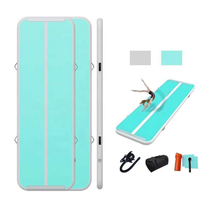 Benutzerdefinierte Größe 3M 5M 6M 8M 10M 12M Großhandel PVC wasserdichte aufblasbare Air Track Tumbling Gym Matte 10cm dick für Gymnastik Image
