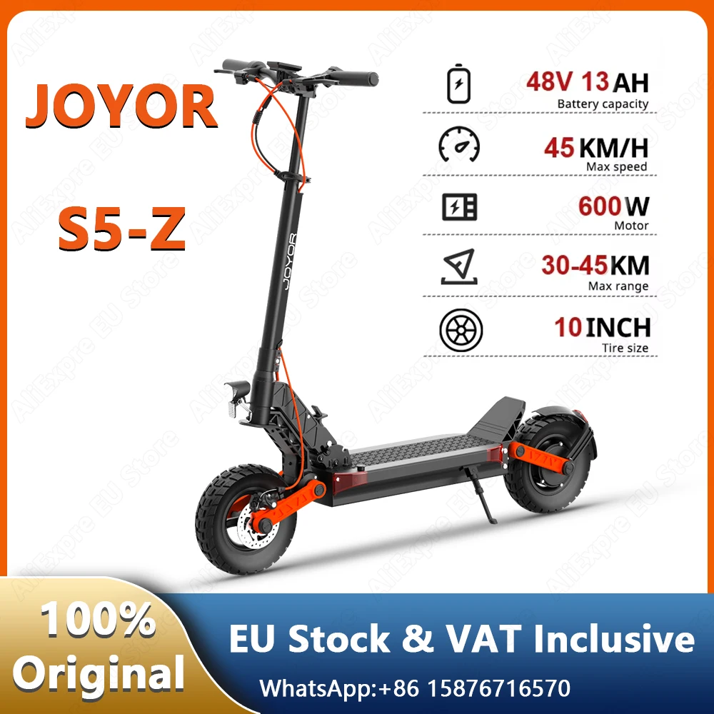 Joyor S5-Z faltbare Escooters 600w Motor 48 v13ah Batterie höhen verstellbare Elektro roller Erwachsene 10*3,0 erweitern Reifen E-Scooter Image