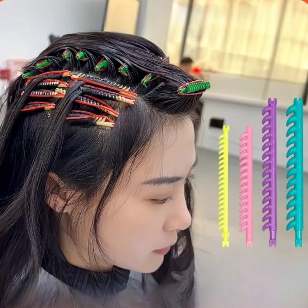 20/30 stücke 2,3/3,3/4/5mm Haar Wurzel Dauerwelle Stangen Bars Lockenwickler mit Clips Pony flauschigen Salon Lockenwickler Set Haar Styling Werkzeuge Image