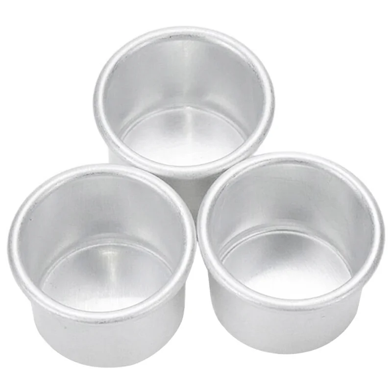 ABYN-100 Stück Kerzeneinlagen aus Metall, Kerzenhalter, Tasse, Metallkerzenbecher zum tropfenden Wachsholztisch, Durchmesser 0,87 Zoll Image