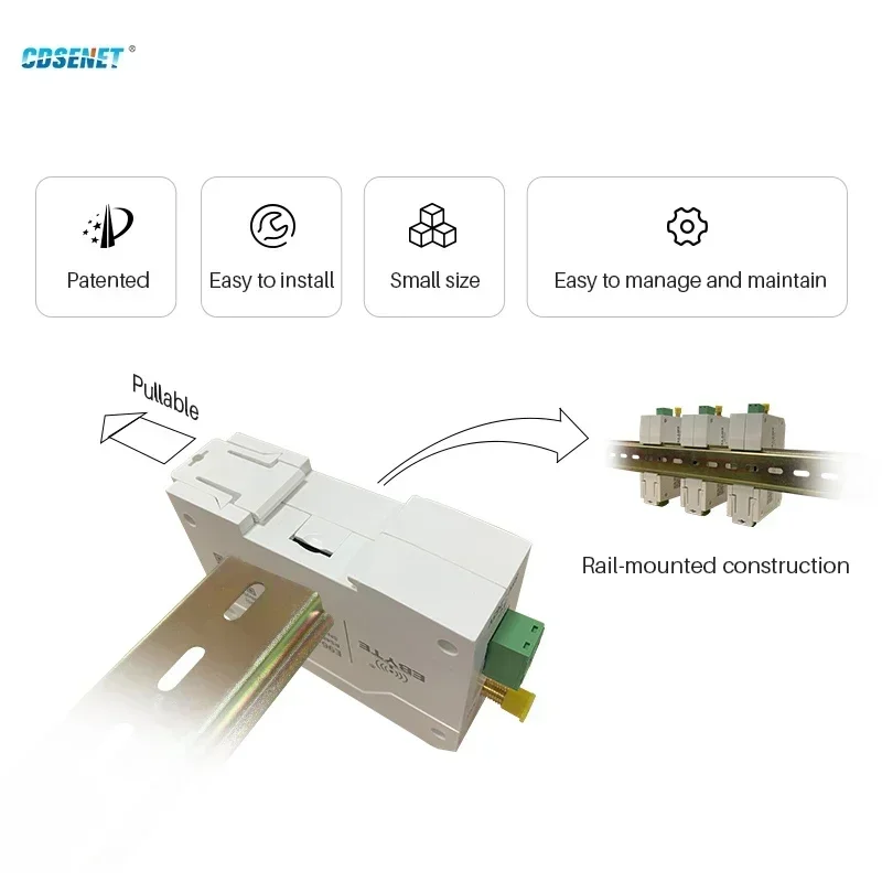 LoRa RS485 Modem Drahtlose Radiosender 433 MHz CDSENET E96-DTU (433L30-485) 30 dBm Langstrecken-Anti-Interferenz-Spread-Spektrum Image