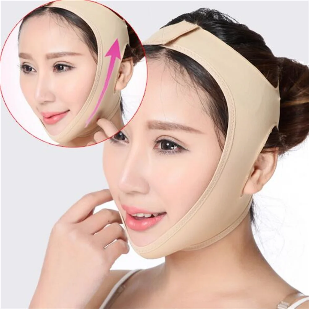 Elastische Gesicht Abnehmen Verband V Linie Gesicht Shaper Frauen Kinn Wange Lift Up Gürtel Gesichts Massager Strap Gesicht Schönheit Hautpflege Werkzeuge