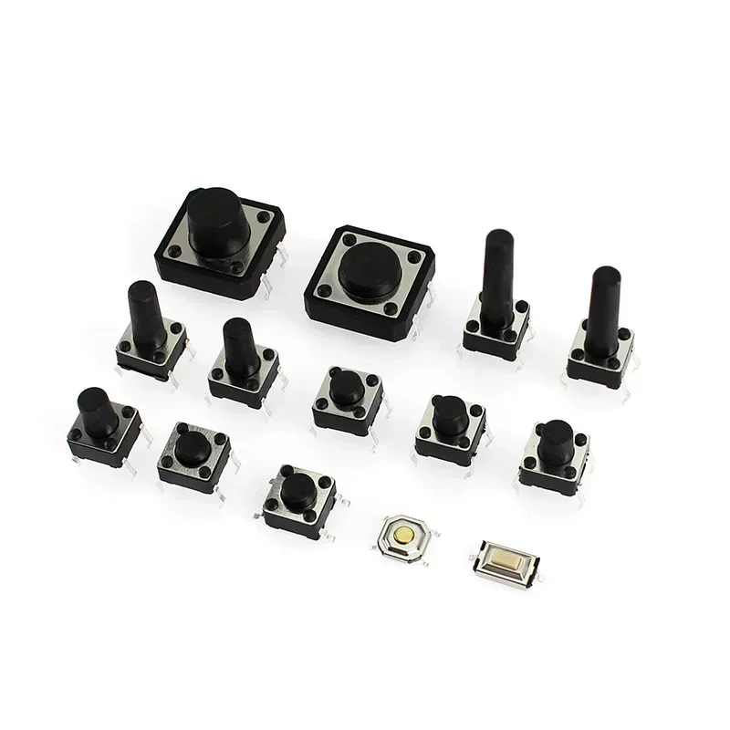 140/250PCS Mikroschalter-Sortiment-Kit 10x Auto-Fernbedienungsschalter 25x SMD Taktile Schalter Light Touch für Reparatur DIY Image