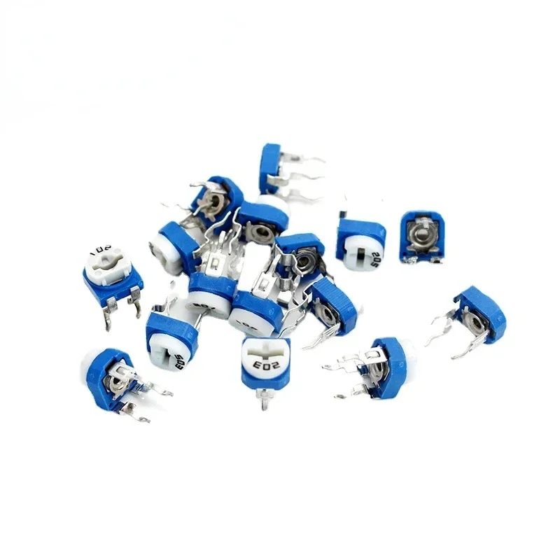 65-teiliges RM065-Potentiometer-Set, 13 Werte, 100 Ω–1 MΩ, 100/200/500/1K/2K/5K/10K/20K/50K/100K/200K/500K/1M Ohm, einstellbarer Widerstand Image