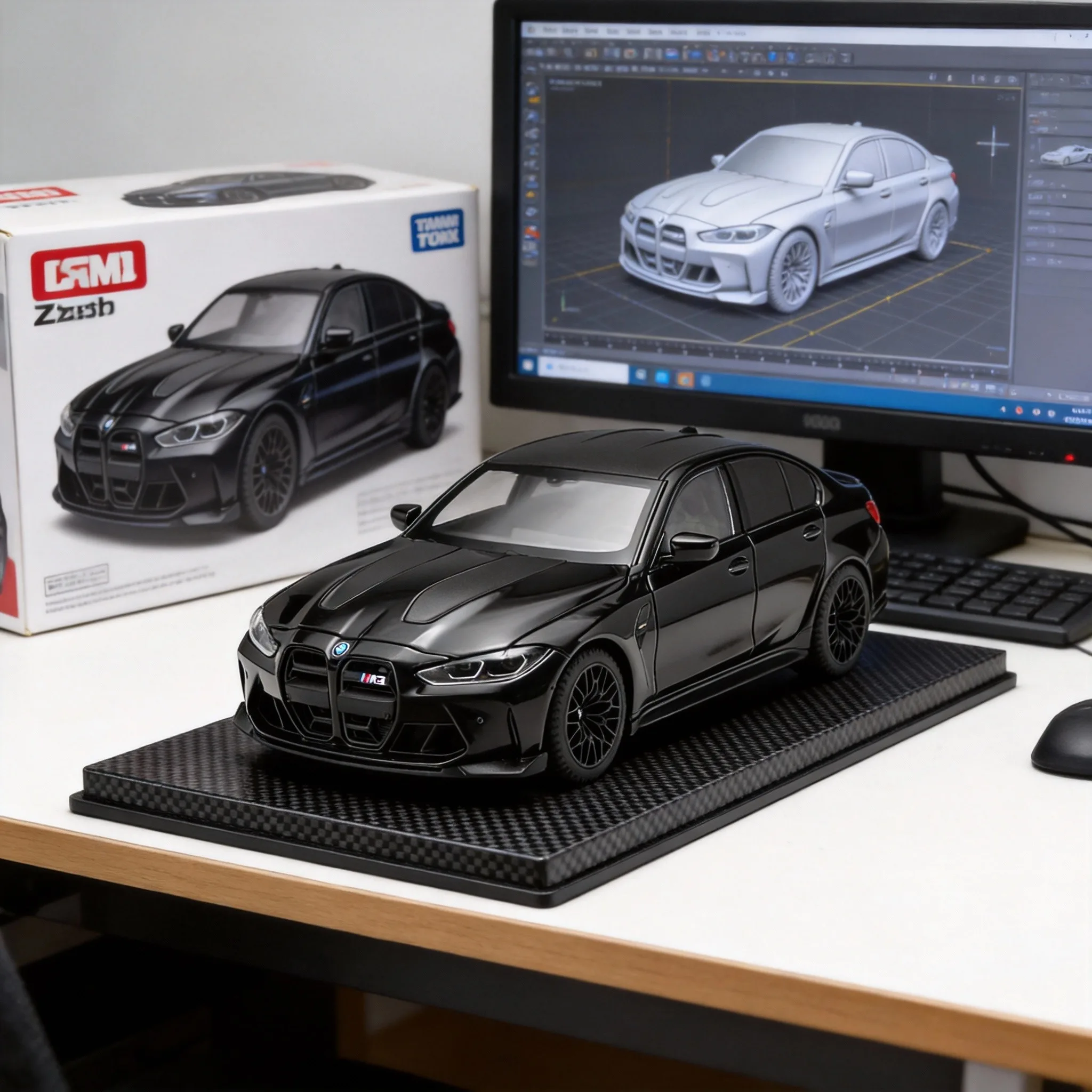 1:24 M3 CS LCI Soport Auto-Legierungsmetall-Druckgussmodell Fahrzeugsammlung Hobby-Dekorationsornamente Geschenk
