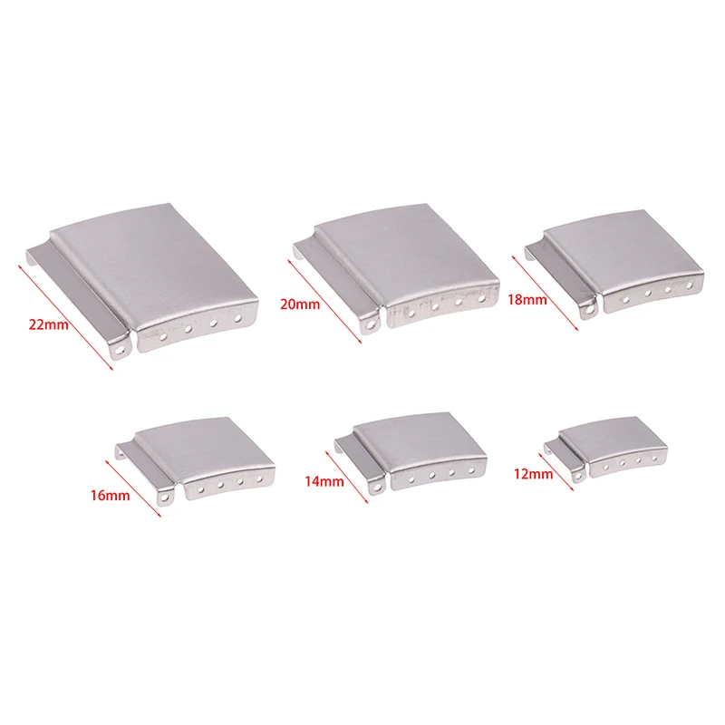 1 Stück silberfarbener/goldener 12–22 mm Uhrenarmbandverlängerer aus Stahl mit Stufenarmband-Verschlussverlängerung für die Uhrenreparatur Image