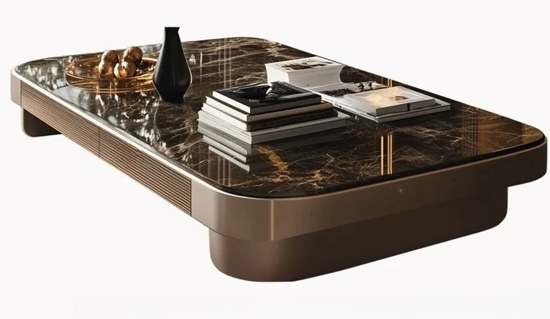 Kreativität Couchtisch Wohnzimmer Licht Luxus High-End Stein Teetisch große Wohnung High-End-Villa Image