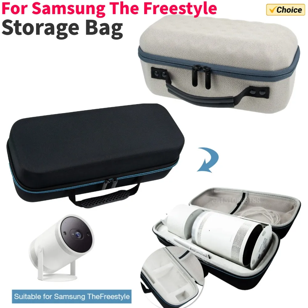 Projektor-Aufbewahrungstasche für Samsung The Freestyle Protect Box für Popmart LSP3 Projektor, tragbare Taschen, harte EVA-Reise-Tragetasche Image
