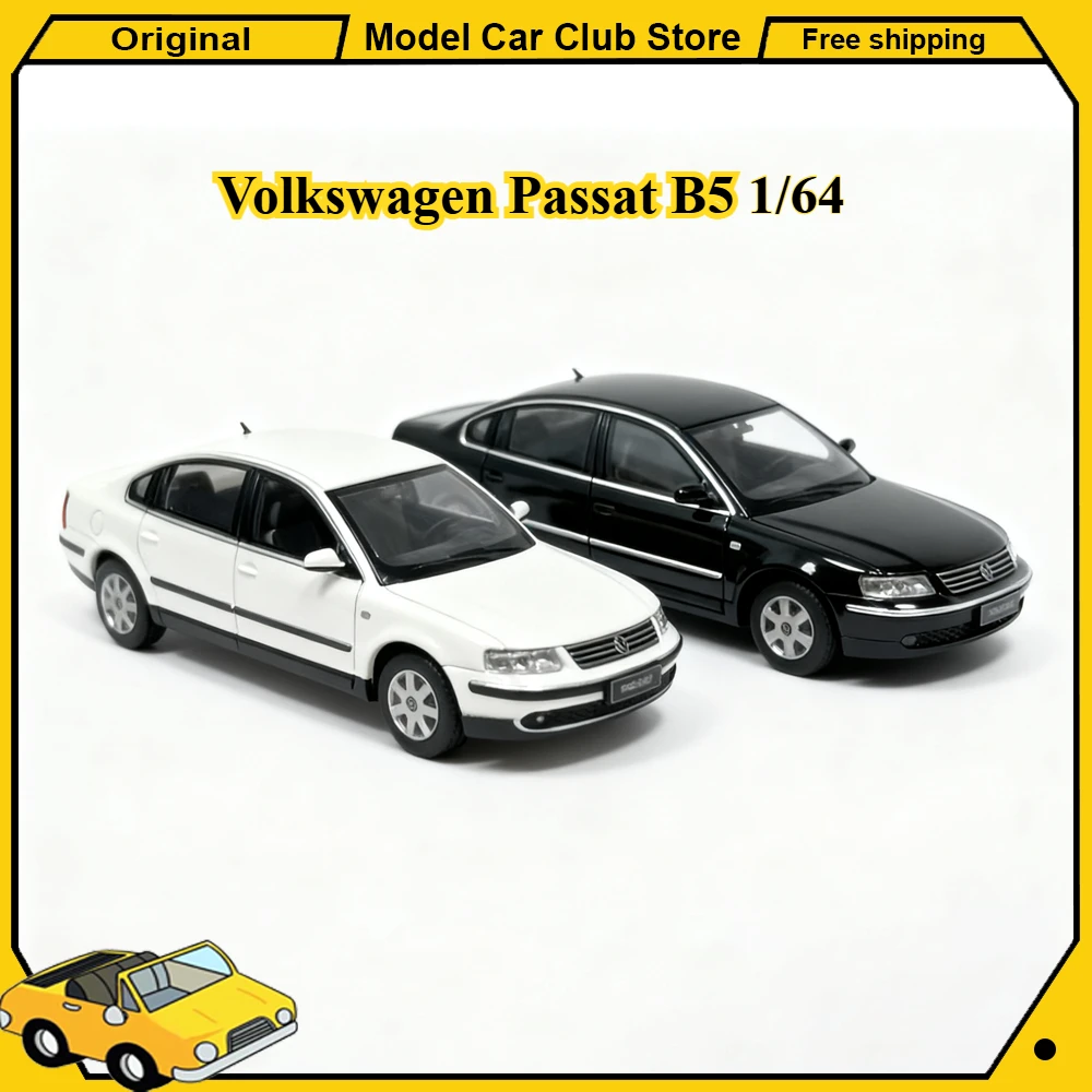 SmallCar 1/64 Volkswagen Passat B5 Silbergrau Weiß Schwarz Legierung Automodell Miniatur Druckguss Sammlerstück Ornament Modell Hobby-Spielzeug