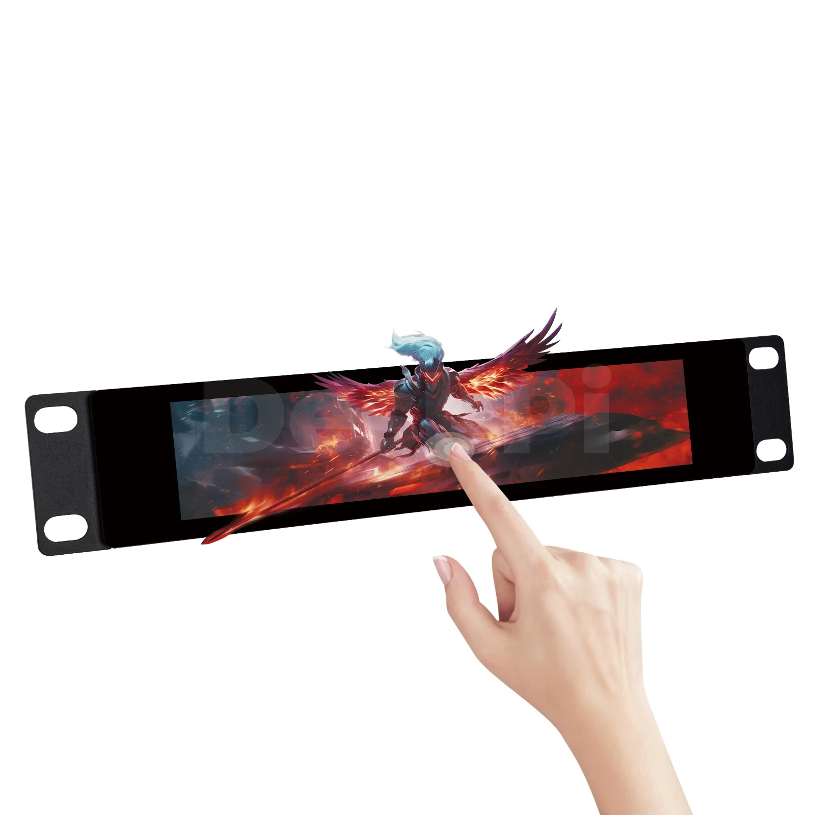DeskPi 6,91-Zoll-Touchscreen 1424X280 TFT-LCD-Display 10-Zoll-1U-Rackmount-Monitor für DeskPi RackMate T0/T1/T2 Serverschränke Image