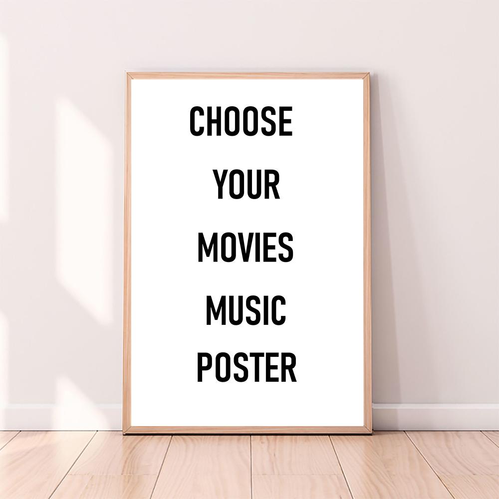 Poster musicale personalizzato per film, stampa poster personalizzata, poster di film, stampa su tela di alta qualità, arte murale, decorazione per la