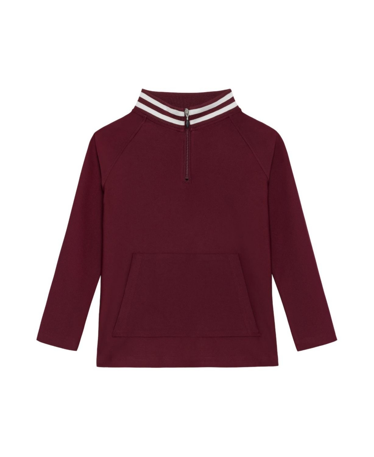 Courtside Kids Girls' Retro Half Zip Pullover Sweatshirts - Little Kid, Big Kid - Maroon
