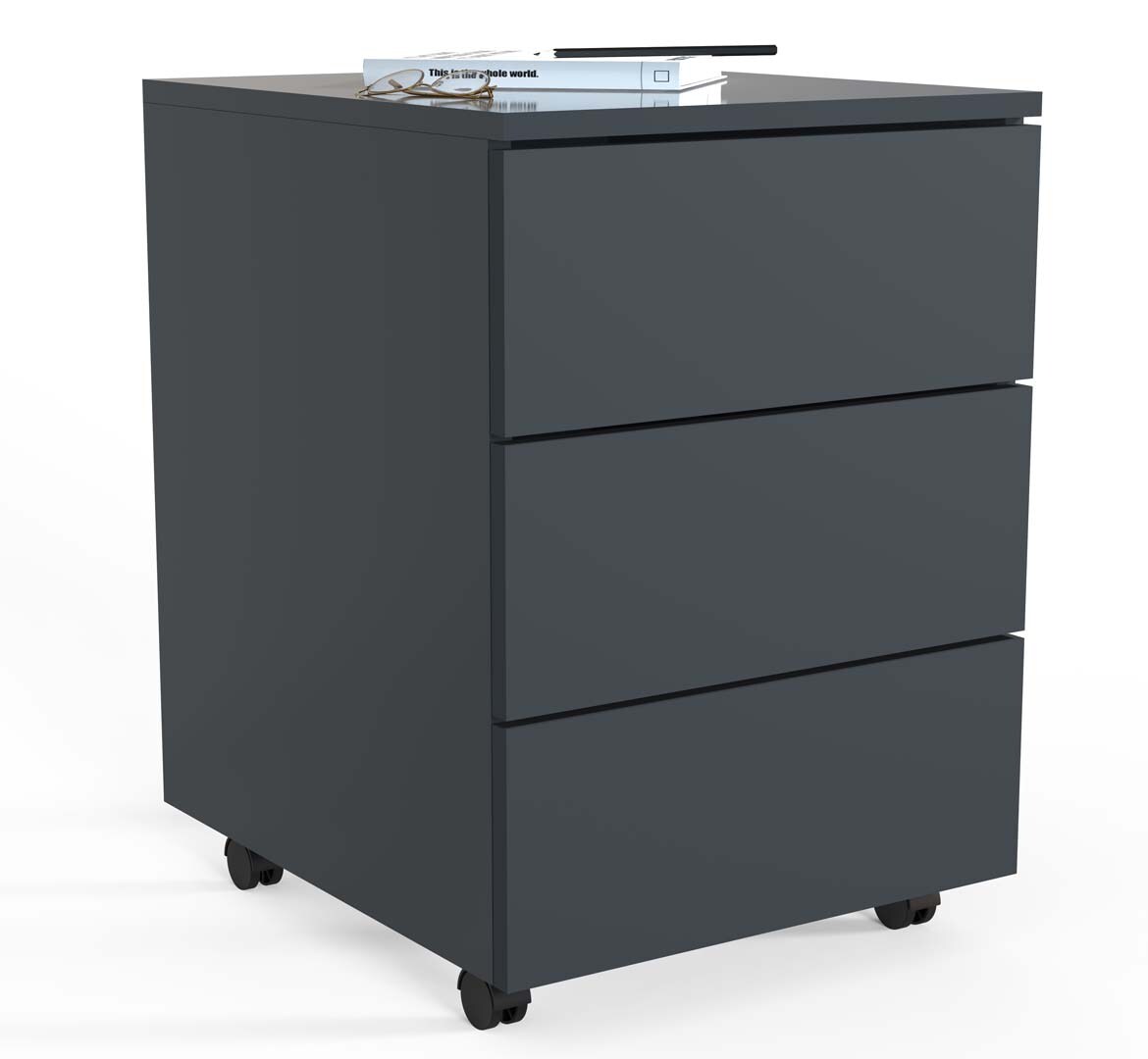 VCM Dalosa453SB Schubladenkassette 3 Schubladen anthrazit. Image