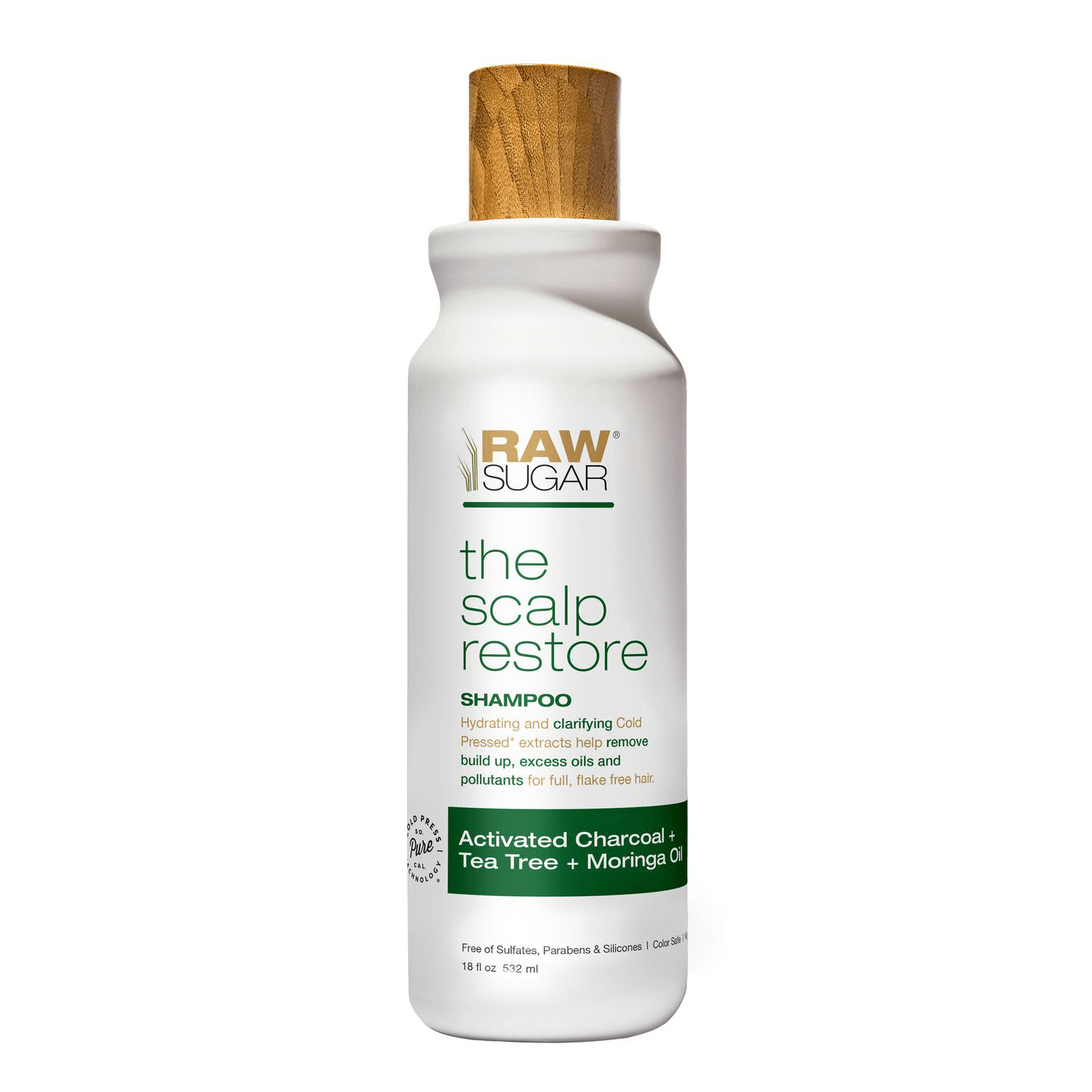 Raw Sugar Scalp Restore Shampoo - JoJoba + Aloe + Niacinamide - Raw Sugar