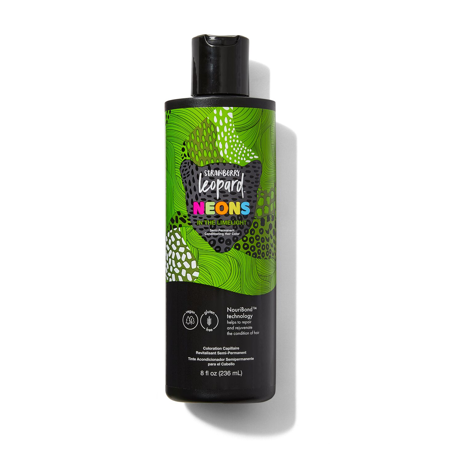 Strawberry Leopard In the Limelight Neon Semi Permanent Conditioning Hair Color 8 Fl Oz