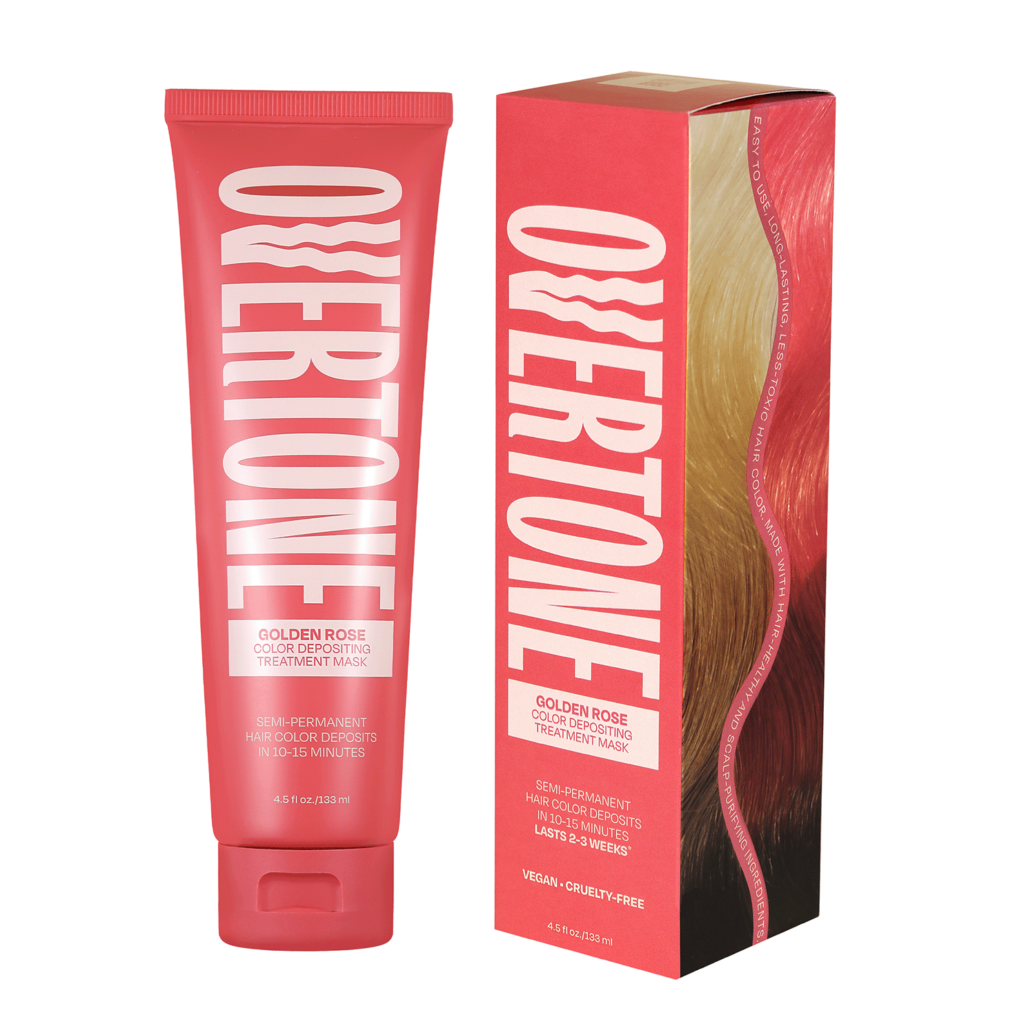Overtone Color Depositing Treatment Mask Golden Rose - 2146