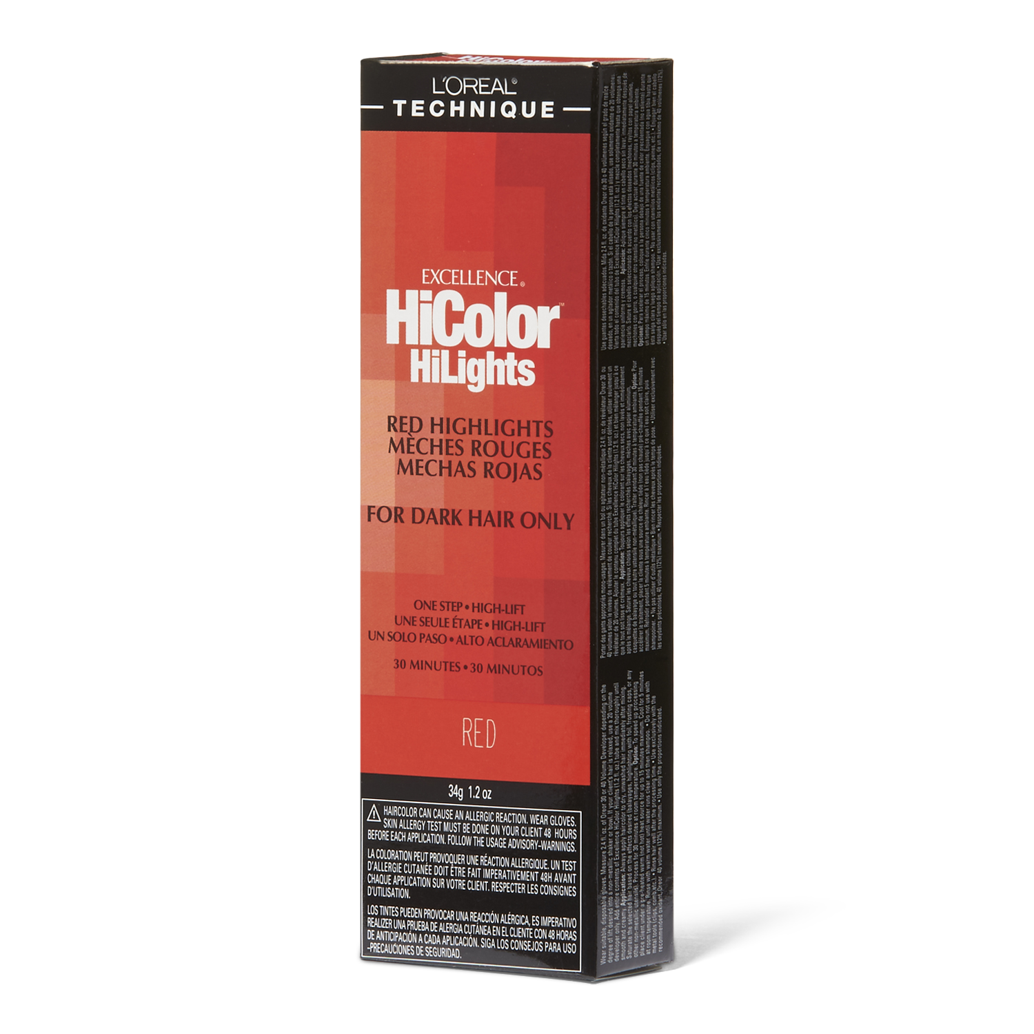 L'Oreal HiColor Red HiLights Red Permanent Creme Hair Color 1.2 Oz