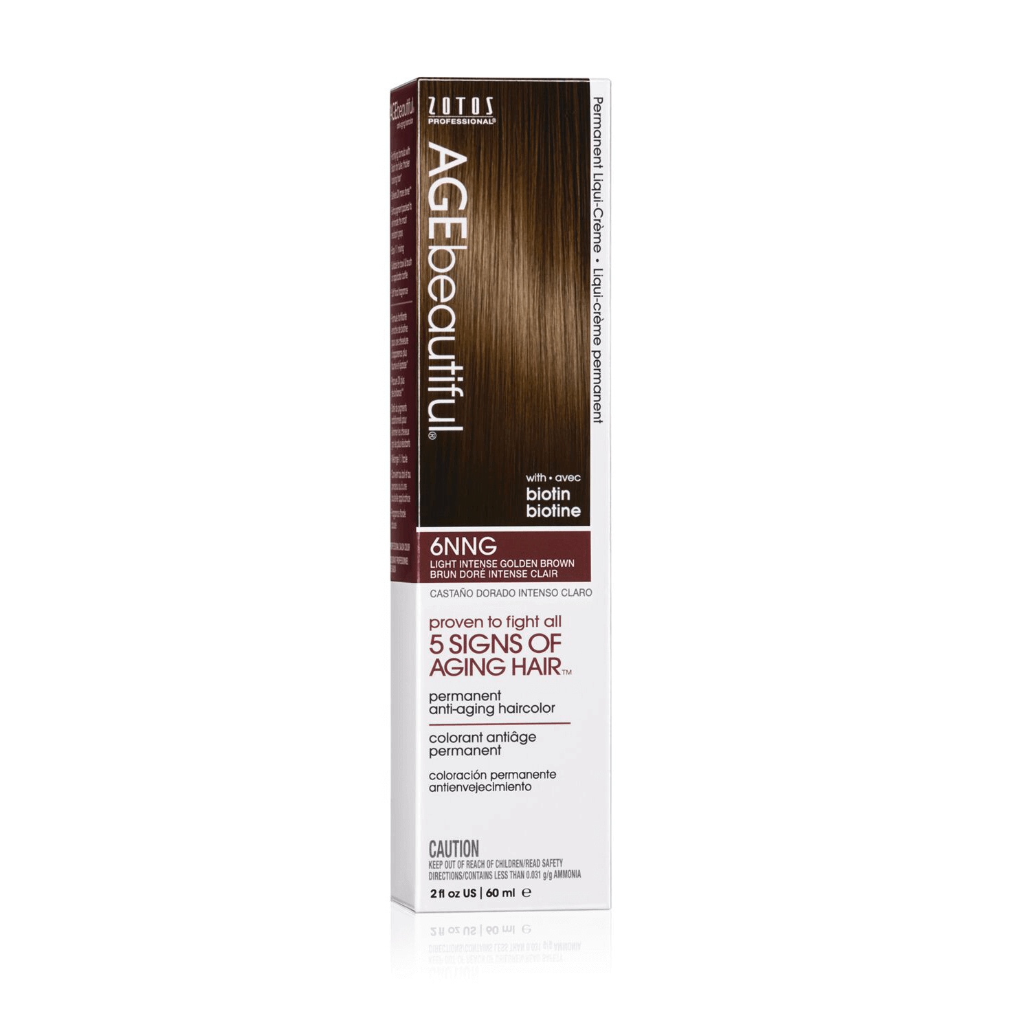 Zotos Professional 6NNG Light Intense Golden Brown Permanent Liqui-Crème Hair Color 2 oz - Zotos Professional