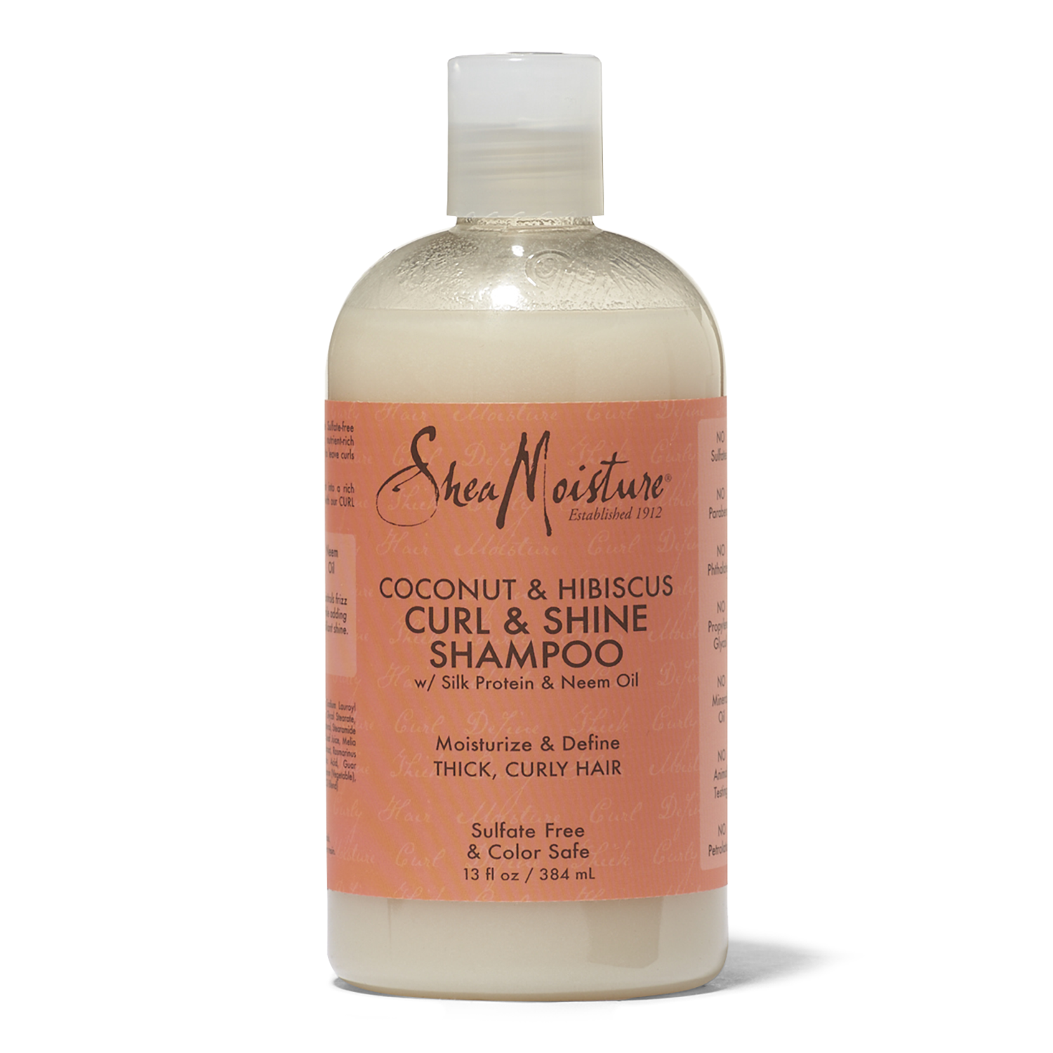 SheaMoisture Coconut & Hibiscus Curl & Shine Shampoo 13 Oz